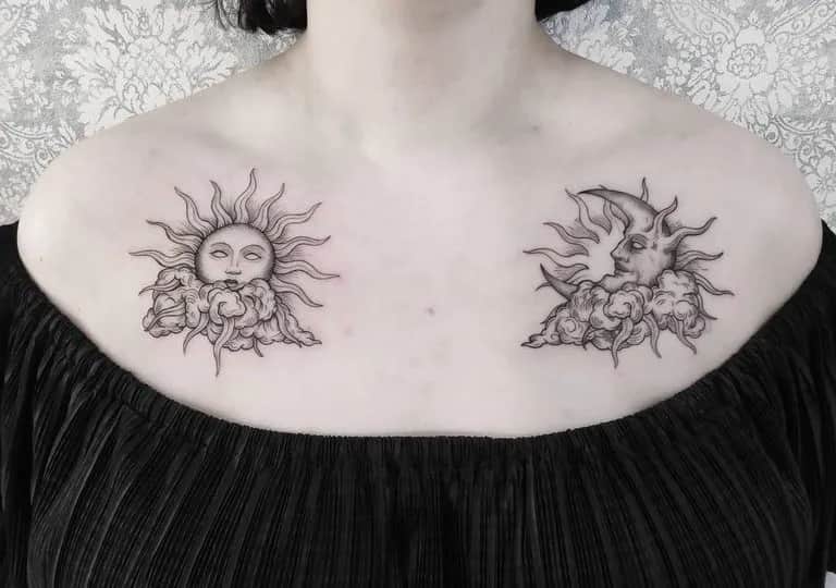 Słońce i księżyc tatuaż znaczenie: odkryj ich głęboką symbolikę